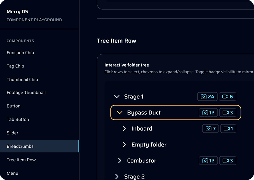Component demo pages for interaction validation